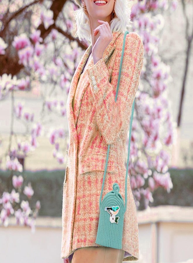 Ariya Women Mobile Sling Bag with Sticker (4082 | Sky Blue) Handcrafted PP & Cotton Blend Sling Bag, Perfect for Ladies & Girls, Lightweight Crossbody Bag for Daily Use, Casual, Travel & All Occasions - Image 5
